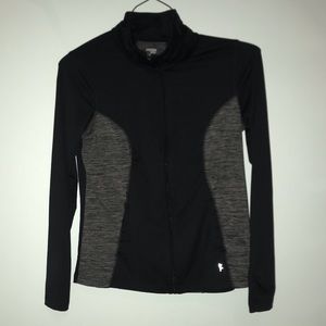 Danskin black and grey active wear jacket